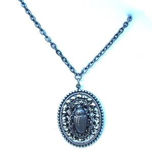 GASOLINE GLAMOUR Jewelry - RANSOM RHINESTONE SWAROVSKI SCARAB NECKLACE SAMPLE GASOLINE GLAMOUR Jewelry - RANSOM RHINESTONE SWAROVSKI SCARAB NECKLACE SAMPLE